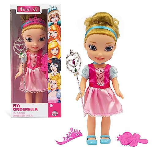 FAIRYTALE PRINCESS, Puppe 35 cm, mit Prinzessin Outfit und Zubehör, Modell Cinderella, Spielzeug für Kinder ab 3 Jahren, FAT012 von Cry Babies