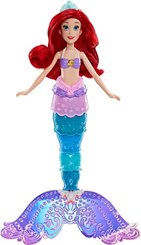 Hasbro Disney Prinzessinnen Prinzessin Regenbogenzauber Arielle, Puppe mit Farbwechsel, Wasserspielzeug zu Disneys Arielle, die Meerjungfrau, ab 3 Jahren von Disney Princess