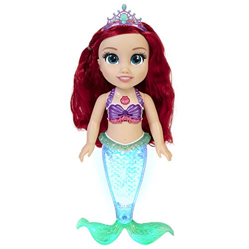 Jakks 1 Puppe 212134 DP Arielle Sing & Glitzer 2 35 cm für Badewanne, Pool, Planschbecken und Kinderzimmer Funktionspuppe, bunt von Disney Princess