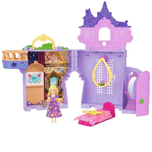Mattel Disney Princess Spielzeug, Rapunzel Storytime Stackers Puppenhaus-Turm mit Kleiner Rapunzel-Puppe,1 Pascal-Figur und 7 Zubehörteilen, inspiriert vom Disney Film,JDP61 Mattel Disney Princess Spielzeug, Rapunzel Storytime Stackers Puppenhaus-Turm mit Kleiner Rapunzel-Puppe,1 Pascal-Figur und 7 Zubehörteilen, inspiriert vom Disney Film,JDP61 von Mattel