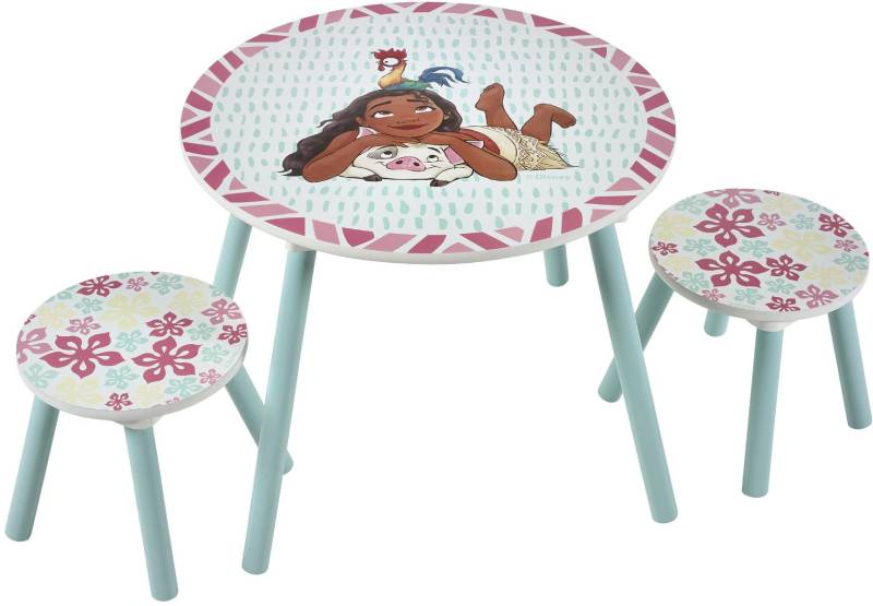 Disney Vaiana Tisch und Stühle, Blau von Disney Prinzessin