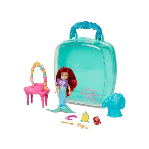 Disney Store Offizielles Arielle Minipuppen-Spielset, Arielle, die Meerjungfrau, Once Upon a Story Kollektion, 9-TLG., Figurenset mit Zubehör, inklusive Sebastian und Fabius, Ab 3 Jahren von Disney Store