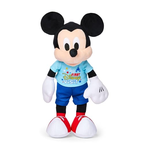 Disney Store Official - Micky Maus - Kuscheltier - My First Disney Visit - 33 cm/13" - Walt Disneyland und Disney World Reisebegleiter und Souvenir - Ab der Geburt geeignet - Ab 0 Jahren von Disney Store