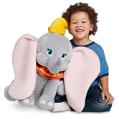 Disney Store Großes Plüschtier Dumbo, 58 cm, Ikonische Figur in Sitzposition mit gestickten Details und 3D-Ohren, geeignet für alle Altersgruppen von Disney Store