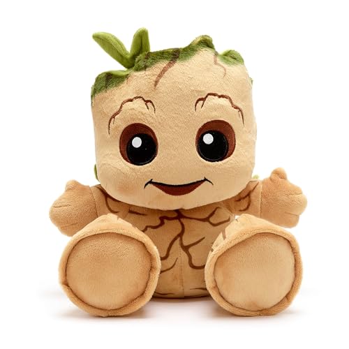 Disney Store Offiziell Baby Groot Big Feet Kuscheltier, Guardians of The Galaxy, 25,5cm, Kleiner Kuschelpuppe Charakter, Geeignet ab 0 Jahren von Disney Store