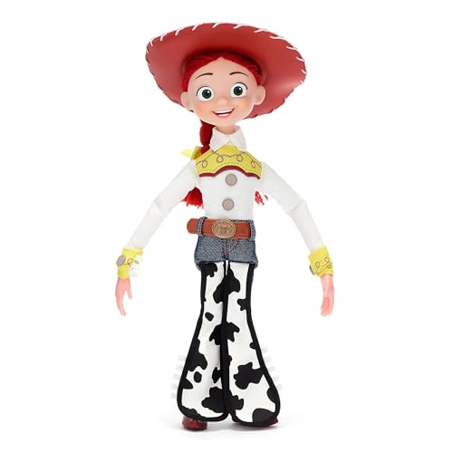 Disney Store Interaktive sprechende Actionfigur Jessie aus Toy Story, 35 cm / 15", mit über 10 englischen Sätzen und Geräuschen, interagiert mit Anderen Figuren, Abnehmbarer Hut, ab 3 Jahren von Disney Store