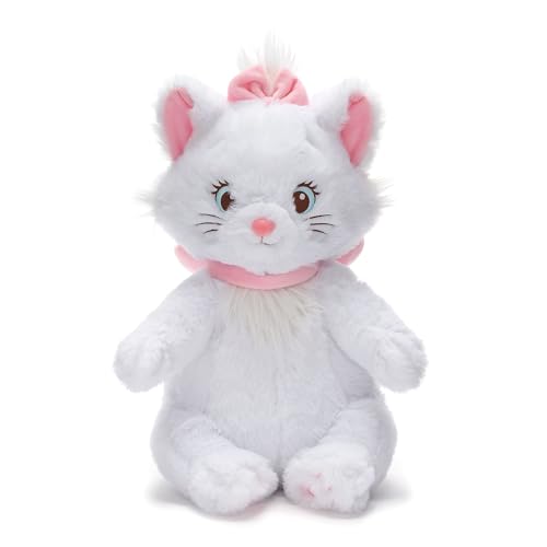 Disney Store Japan Offiziell Marie Kuscheltier, Aristocats, 35cm, Plüschstofftier, Kuscheltier Figur, Flauschiges Niedliches Kätzchen mit Iconic Pinkem Halsband und Schleife, Geeignet ab 0 Jahren von Disney Store