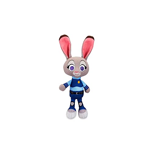 Disney Store Judy Hopps Offizielles kleines Kuscheltier, Zoomania, 27 cm, Kuscheltier mit Stickereien, Hasenpolizistin in Polizeiuniform, geeignet ab 12 Monaten von Disney Store