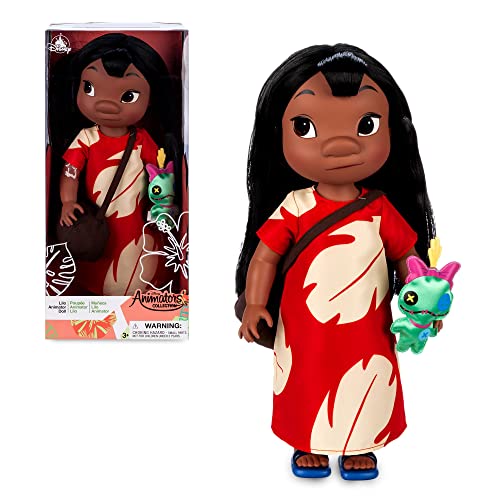 Disney Store Lilo Offizielle Puppe Animators' Collection, Lilo & Stitch, 39 cm, Spielfigur des Inselmädchens im typischen Kleid, Prinzessinenpuppe zum Sammeln, geeignet ab 3 Jahren von Disney Store