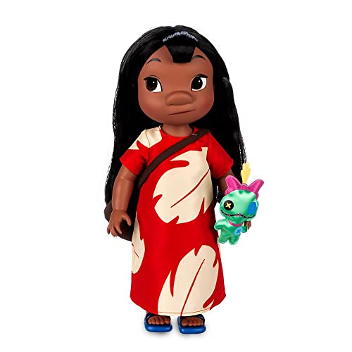 Disney Store Lilo Offizielle Puppe Animators' Collection, Lilo & Stitch, 39 cm, Spielfigur des Inselmädchens im typischen Kleid, Prinzessinenpuppe zum Sammeln, geeignet ab 3 Jahren von Disney Store