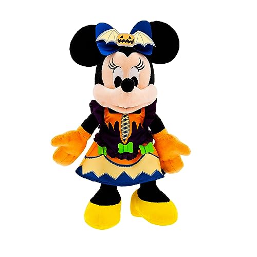 Disney Store Minnie Maus - Halloween 2023 - Nachtleuchtendes Kuscheltier, 38 cm, Schwarz von Disney Store