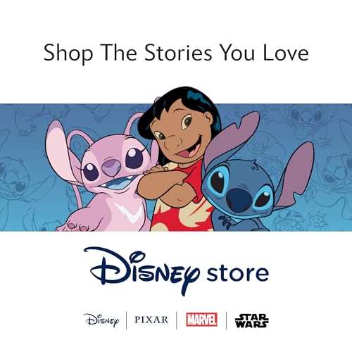 Disney Store Official - Lilo & Stitch - Angel - Osterkuscheltier - 45 cm - Alien-Plüschtier mit Osterhasenoutfit im Batikstil & lilafarbener Schleife - Schriftzug Disney 2025 am Fuß - Ab 0 Jahren von Disney Store