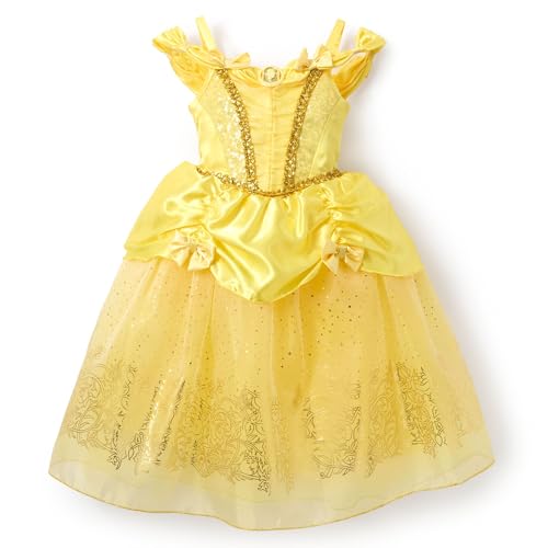 Disney Store Official - Die Schöne und das Biest - Belle - Kostüm für Kinder - Gelbes Disney Prinzessinnen Kleid für Partys, Rollenspiele und Halloween, 4 Jahre Disney Store Official - Die Schöne und das Biest - Belle - Kostüm für Kinder - Gelbes Disney Prinzessinnen Kleid für Partys, Rollenspiele und Halloween, 4 Jahre von Disney Store
