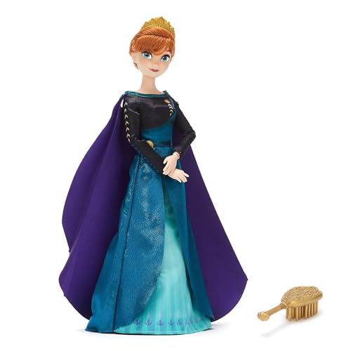 Disney Store Official - Die Eiskönigin 2 - Anna - Klassische Puppe - 29 cm/11" - Voll bewegliche Disney Prinzessinnen Puppe im königlichen Outfit - Mit Spielzeughaarbürste - Ab 3 Jahren geeignet von Disney Store