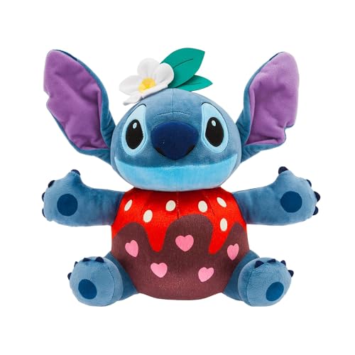 Disney Store Official - Lilo & Stitch - Stitch - Kuscheltier zum Valentinstag - 30,5 cm/12" - Plüschtier mit Schokoladen- und Erdbeermotiv - Ab der Geburt geeignet - Ab 0 Jahren von Disney Store