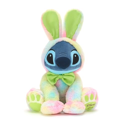 Disney Store Official - Lilo & Stitch - Stitch - Osterkuscheltier - 45 cm/18" - Alien-Plüschtier mit Osterhasenoutfit im Batikstil & grüner Fliege - Schriftzug Disney 2025 am Fuß - Ab 0 Jahren Disney Store Official - Lilo & Stitch - Stitch - Osterkuscheltier - 45 cm/18" - Alien-Plüschtier mit Osterhasenoutfit im Batikstil & grüner Fliege - Schriftzug Disney 2025 am Fuß - Ab 0 Jahren von Disney Store