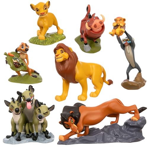 Disney Store Official - Der König der Löwen - Figurenset - 7 Spielzeuge - Mit Simba, Timon, Pumbaa, Rafiki, Scar und den Hyänen - Ab 3 Jahren geeignet Disney Store Official - Der König der Löwen - Figurenset - 7 Spielzeuge - Mit Simba, Timon, Pumbaa, Rafiki, Scar und den Hyänen - Ab 3 Jahren geeignet von Disney Store