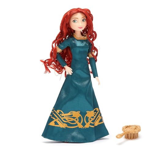 Disney Store Official - Pixar - Merida - Legende der Highlands - Klassische Puppe - 29 cm/11" - Voll bewegliche Disney Prinzessinnen Puppe im königlichen Kleid - Mit Spielzeughaarbürste - Ab 3 Jahren von Disney Store