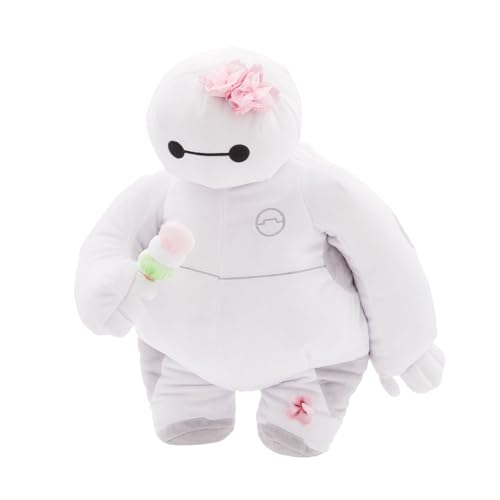 Disney Store Official - Pixars Baymax - Riesiges Robowabohu - Baymax - Kuscheltier - 34 cm/13" - Sakura Kollektion - Roboter-Plüschtier mit Kirschblüten-Details - Ab der Geburt geeignet - Ab 0 Jahren von Disney Store