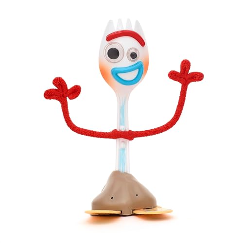 Disney Store Official - Pixars Toy Story - Forky - Interaktive sprechende Actionfigur - 18 cm/7" - Göffel Spielzeug - Über 15 englische Sätze - Interagiert mit Anderen Charakteren - Ab 3 Jahren von Disney Store