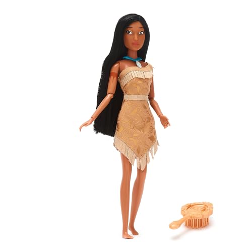 Disney Store Official - Pocahontas - Klassische Puppe - 29 cm/11" - Voll bewegliche Disney Puppe in einem wunderschönen Outfit - Mit Spielzeughaarbürste - Ab 3 Jahren geeignet von Disney Store