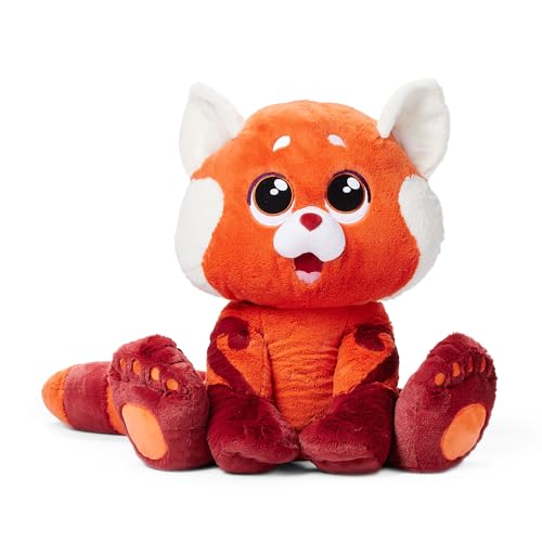 Disney Store Official - Rot - MEI als Panda - Big Feet Kuscheltier - 38 cm/15" - Knuddeliger roter Plüsch-Panda - Stofftier - Ab der Geburt geeignet von Disney Store