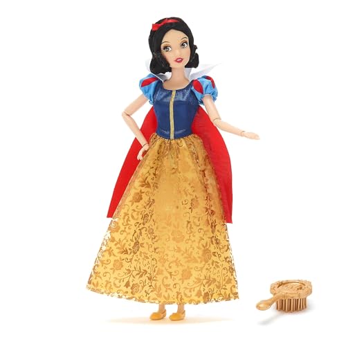 Disney Store Official - Schneewittchen und die sieben Zwerge - Schneewittchen - Klassische Puppe - 29 cm/11" - Voll bewegliche Disney Puppe im traumhaften Kleid - Mit Spielzeughaarbürste - Ab 3 Jahren von Disney Store