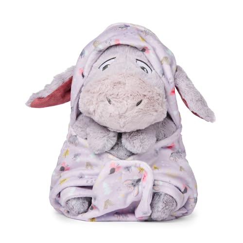 Disney Store Official - Winnie Puuh - Baby I-Aah - Kuscheltier - 27 cm/11" - Baby-Esel-Plüschtier mit Abnehmbarer Decke - Ab der Geburt geeignet - Ab 0 Jahren von Disney Store