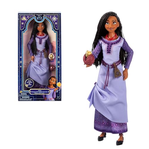 Disney Store Puppe Asha mit Musik, Wish: Asha und der Gute Stern, violett von Disney Store