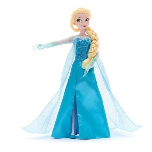 Disney Store Offizielle ELSA Singende Puppe, Die Eiskönigin, 41cm, Kinder Spielzeug im Schimmernden Kleid mit Beweglichen Armen und Beinen von Disney Store