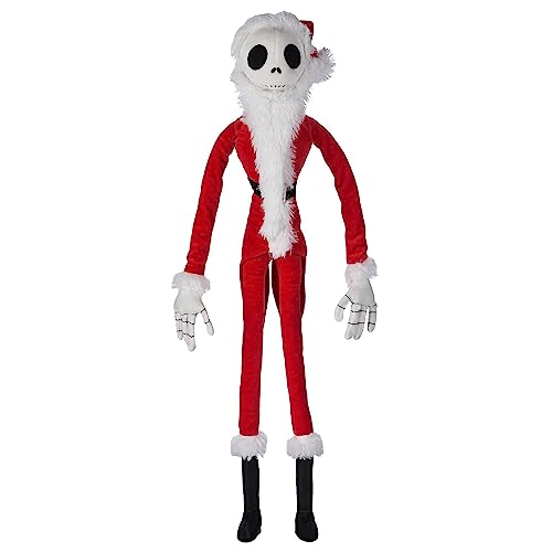 Disney Store Offizielle Jack Skellington Sandy Claws Weiche Spielzeugpuppe, Nightmare Before Christmas, 72 cm, Bestickte Figur, Geeignet für Kinder Ab 0 Jahren von Disney Store