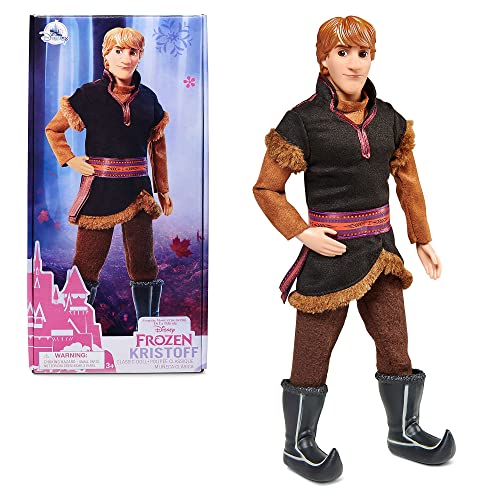 Disney Store Offizielle Kristoff-Puppe für Kinder, Die Eiskönigin, 32 cm, vollbewegliche Puppe mit ausgearbeitetem Haar und Sherpastiefeln, geeignet ab 3 Jahren von Disney Store