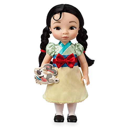 Disney Store Offizielle Puppe von Mulan, Animators' Collection, 39 cm, mit beweglichen Armen und Beinen, mit Kuscheltier Kleiner Bruder, im Karton mit Sichtfenster, für Kinder ab 3 Jahren von Disney Store