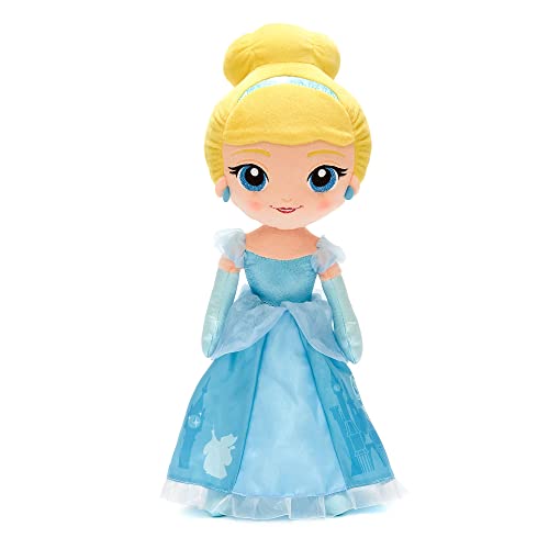 Disney Store Offizielle mittelgroße Cinderella-Kuschelpuppe für Kinder, 37 cm, Kuschelpuppe der Prinzessin im klassischen Kleid mit Stickereien und weicher Oberfläche von Disney Store