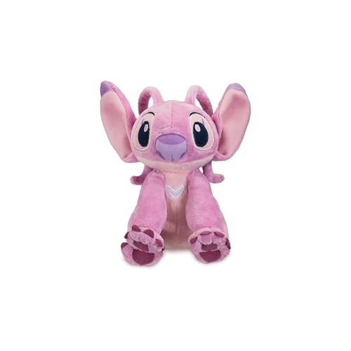 Disney Store Official - Lilo & Stitch - Angel - Mini Bean Bag Kuscheltier - 17 cm/7" - Knuddeliges rosafarbenes Alien-Kuscheltier - Ab der Geburt geeignet von Disney Store