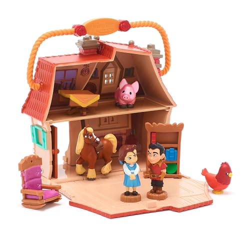 Disney Store Offizielles Belle Landhaus Spielset, 10-teilig, Die Schöne und das Biest, Disney Animators' Collection Littles, Mit Belle und Gaston – Geeignet ab 3 Jahren von Disney Store