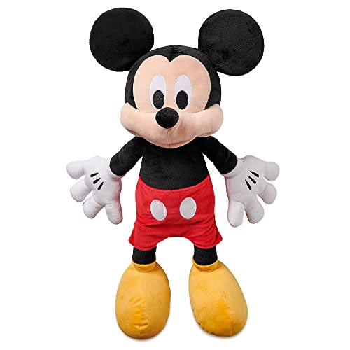 Disney Store Offizielles Kuscheltier Micky Maus Jumbo, 67 cm, Klassische Figur als Kuscheltier, mit legendären plastisch geformten Ohren, Stickereien und weicher Oberfläche von Disney Store