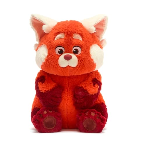 Disney Store Offizielles MEI Lee als roter Panda Kuscheltier, Rot, 44cm, Große weiche Plüschfigur mit Flauschigen Augenbrauen – Geeignet ab 0 Jahren von Disney Store