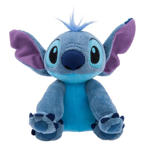 Disney Store Official - Lilo & Stitch - Stitch - Mini Bean Bag Kuscheltier - 17 cm/7" - Knuddeliges blaues Alien-Kuscheltier - Ab der Geburt geeignet von Disney Store