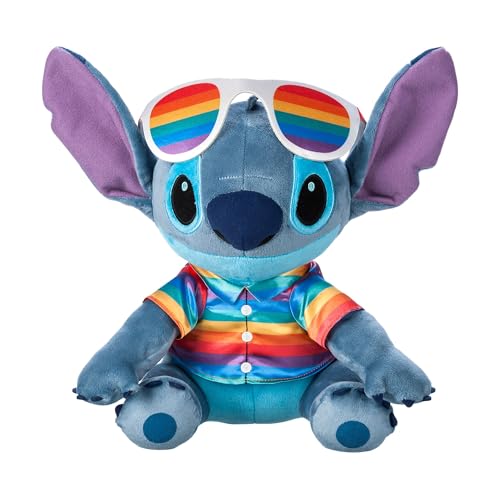 Disney Store Offizielles Stitch Pride Kollektion Kuscheltier, Lilo & Stitch, 32cm, Kuschelige Plüschfigur für Kinder, Geeignet für Alle Altersgruppen von Disney Store