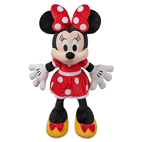 Disney Store Offizielles großes Kuscheltier Minnie Maus, 67 cm, Klassische Figur als Kuscheltier im typischen Outfit mit plastisch geformter Schleife, Stickereien und weicher Oberfläche von Disney Store