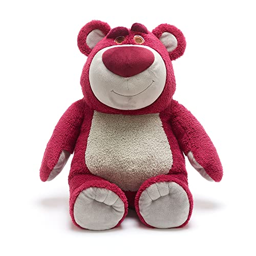 Disney Store Offizielles großes stehendes Kuscheltier Lotso Knuddelbär, Toy Story, 44 cm, Kuscheltier des bösen Grizzlybären mit Stickereien und weicher Oberfläche von Disney Store