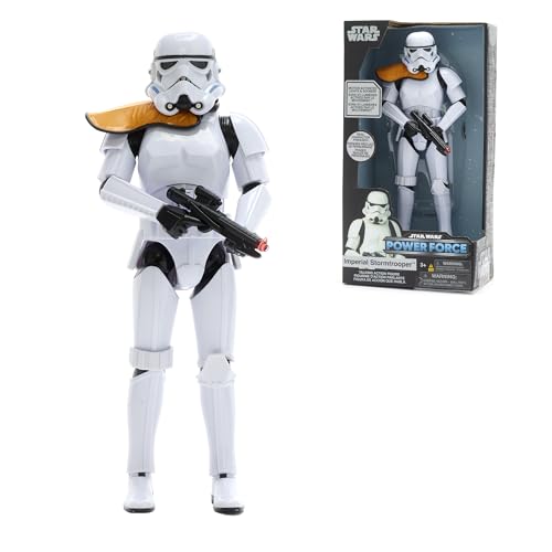 Disney Store Offizielle Sprechende Actionfigur Sturmtruppler, Star Wars, 25,5cm, Krieger der Imperialen Armee mit Leuchtendem Blaster, 14 Phrasen und Soundeffekte auf Englisch, Ab 3 Jahren von Disney Store