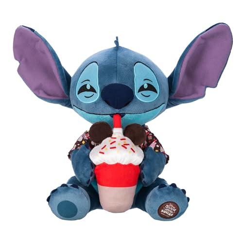 Disney Store Offizielles Stitch Kuscheltier, Stitch Attacks Snacks Ice Cream Soda Kollektion, 5 von 12, 31cm, Mittelgroße Kuschelige Plüschfigur, Geeignet ab Geburt von Disney Store