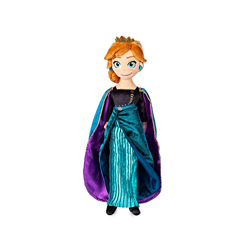 Disney Store Stoffpuppe Königin Anna, Die Eiskönigin 2, 46 cm, Puppe im Kleid mit gedruckten Details und gestickten Gesichtszügen, geeignet für alle Altersgruppen. von Disney Store