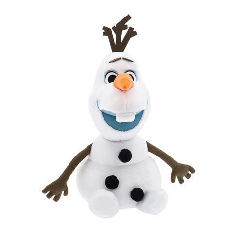 Disney Store Official - Die Eiskönigin - Olaf - Kuschelpuppe - 38 cm/15" - Kuscheliger gefüllter Schneemann für Kinder - Plüsch-Zeichentrickfigur mit Satinzahn und funkelnden Schneeflockenakzenten von Disney Store