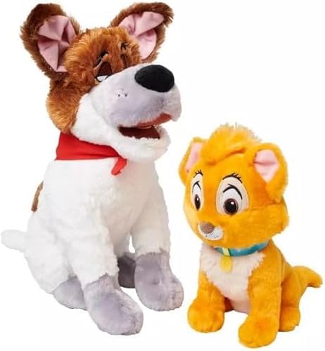 Disney Theme Park Merchandise D100 Series Oliver & Company Oliver und Dodger Plüschset von Disney