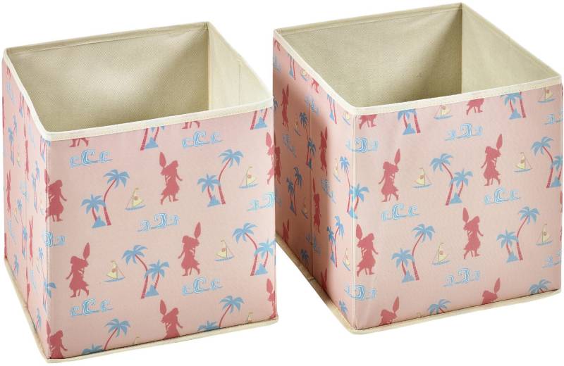 Disney Vaiana Aufbewahrungsboxen 2er-Pack, Rosa von Disney Vaiana