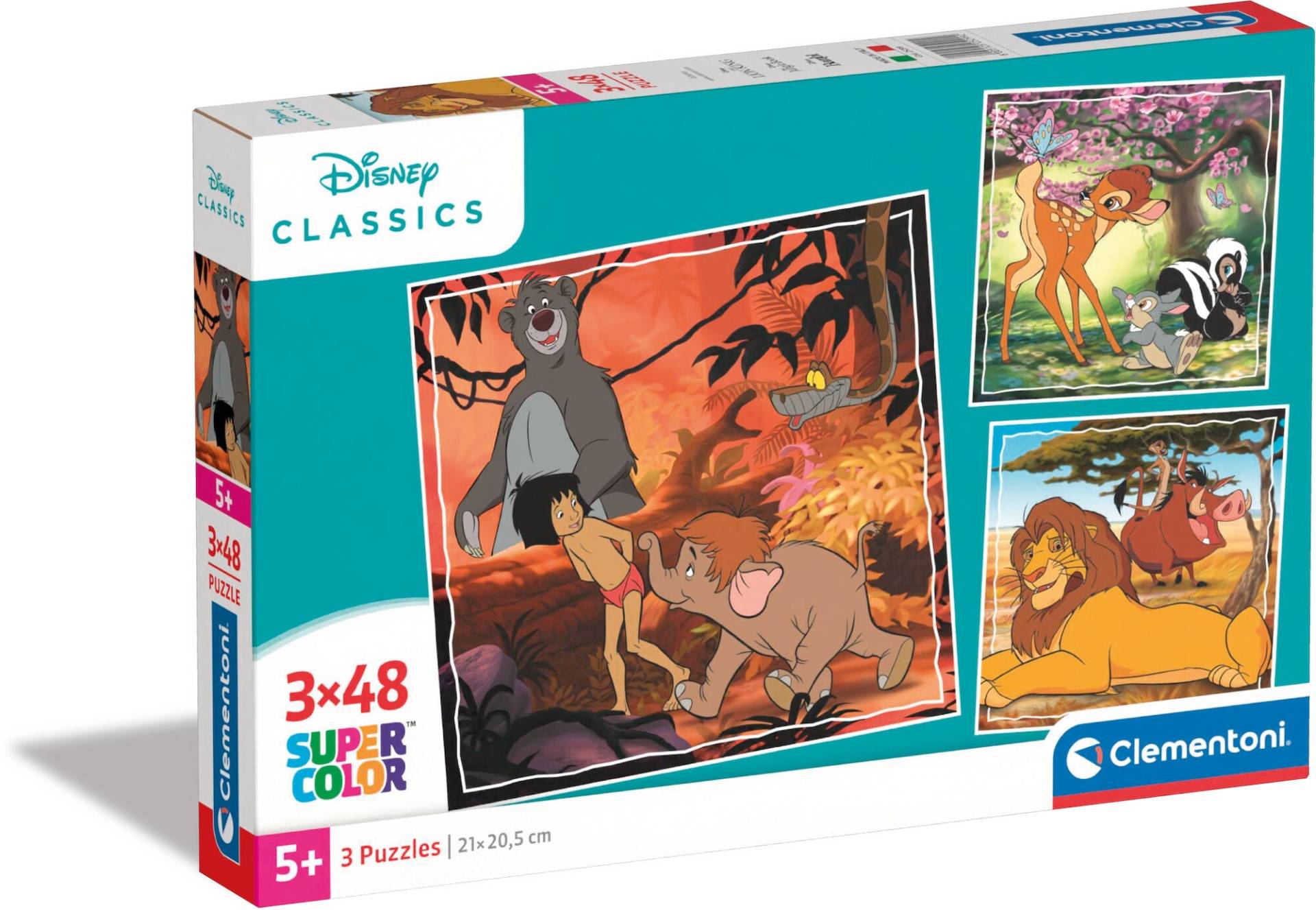 Clementoni Disney Classics Puzzles 3x48 Teile von Disney