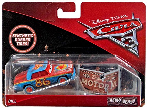 Disney / Pixar „Cars 3“ Spielzeugauto „Demo Derby Bill“, Die-Cast-Serie, druckgegossen, mit synthetischen Reifen von Disney